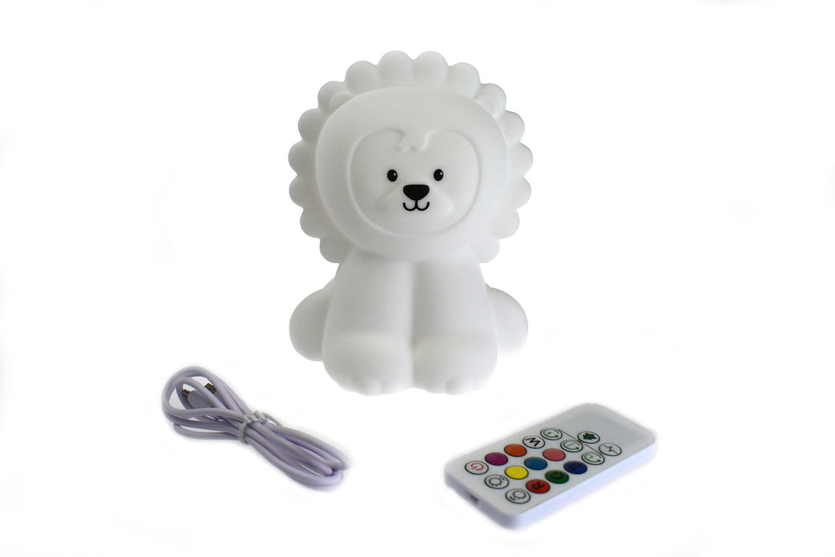Kaper Kidz Silicone Bedtime Buddy 19cm Rory The Lion Night Light Room Decor 12m+ — image 2