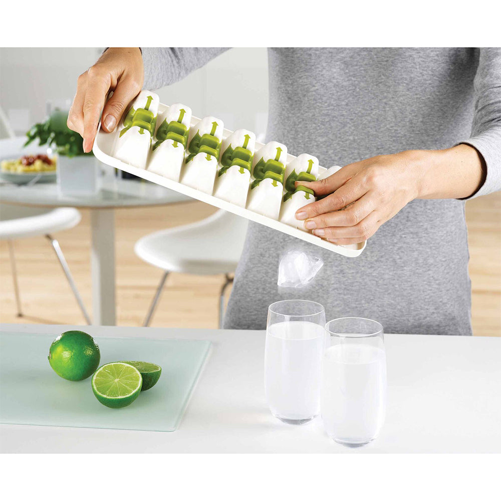 Joseph Joseph Quicksnap Plus Ice Maker Freezer Tray With Cover White/Green — image 2
