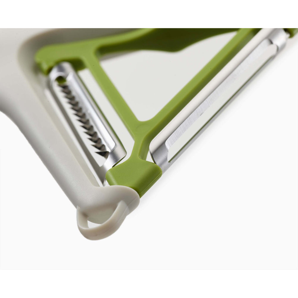 Joseph Joseph Switch 2-in-1 Y-Shape Vegetable Peeler Stainless Steel Stone/Green — image 3