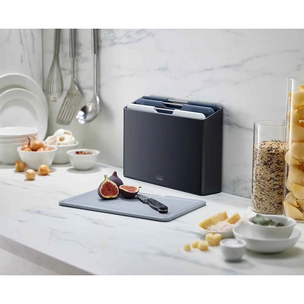 Joseph Joseph Folio Chopping/Cutting Board Set Regular w/ Storage Graphite (4 Pieces) — image 2