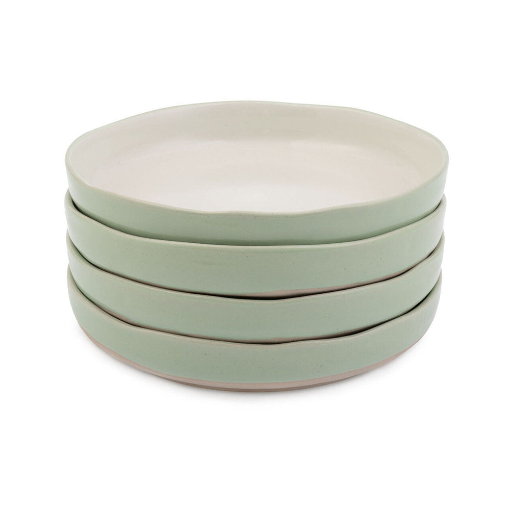 Jamie Oliver Stoneware Big Love Dishy Bowl Serving Dishware Set 22cm Green (4 Pieces)