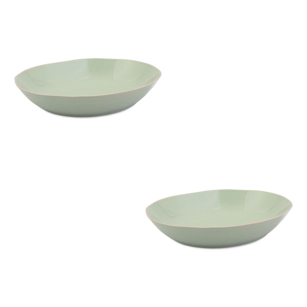 Jamie Oliver Stoneware Big Love Serving Bowl Kitchen Dishware 39x32cm Green (2 Pack)