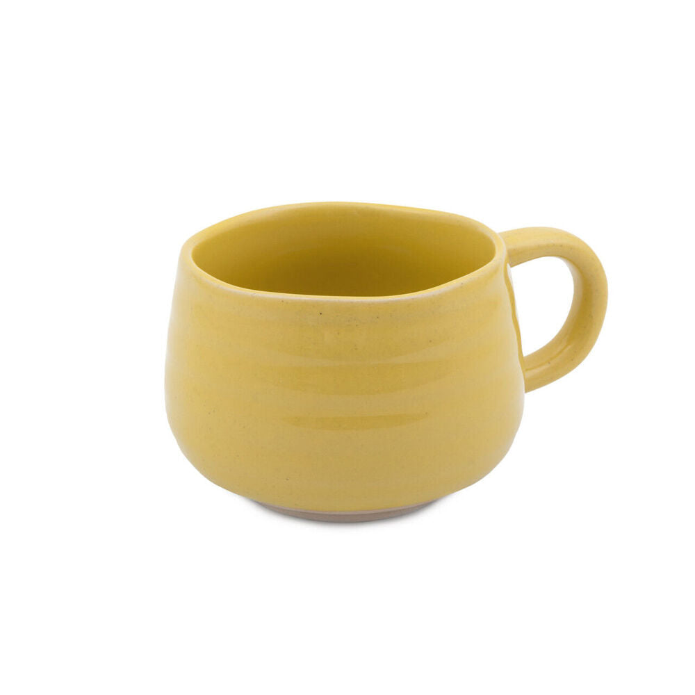 Jamie Oliver Big Love Cosy Cuppa Coffee Mug w/ Handle 375ml Stoneware Yellow