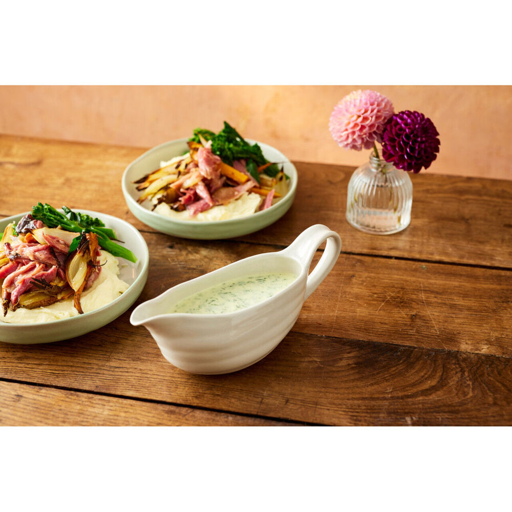 Jamie Oliver Big Love Great 400ml Gravy Boat Stoneware Container w/Handle WHT — image 6