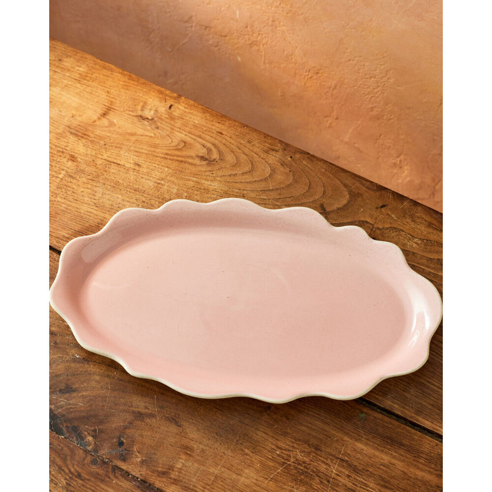 Jamie Oliver Big Love Pass-Me Platter Serving Plate Stoneware 35x20cm Pink (2 Pack) — image 9