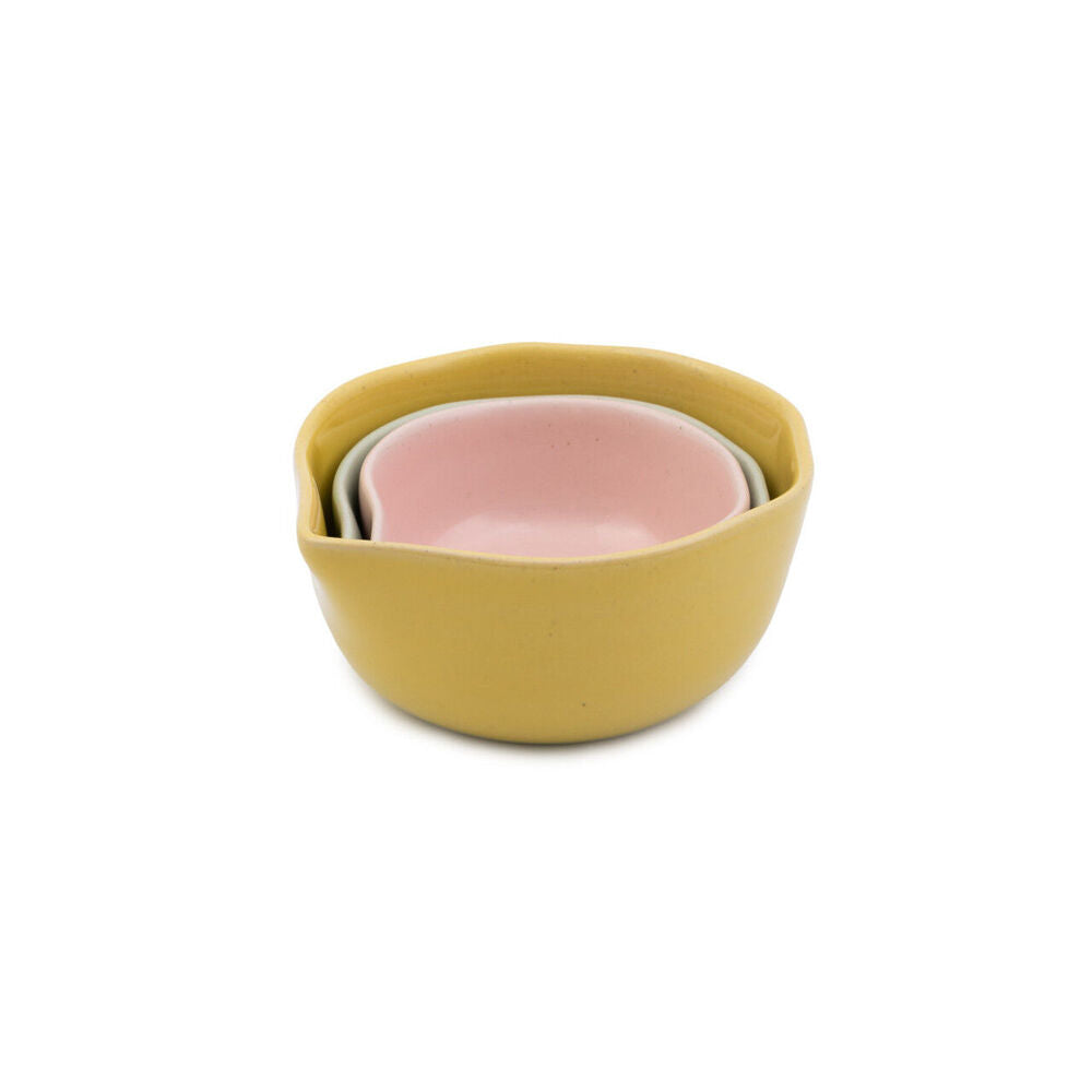 Jamie Oliver Big Love Pinch-Me Pots Measuring Bowl Cup Stoneware Set (3 Pieces) — image 2