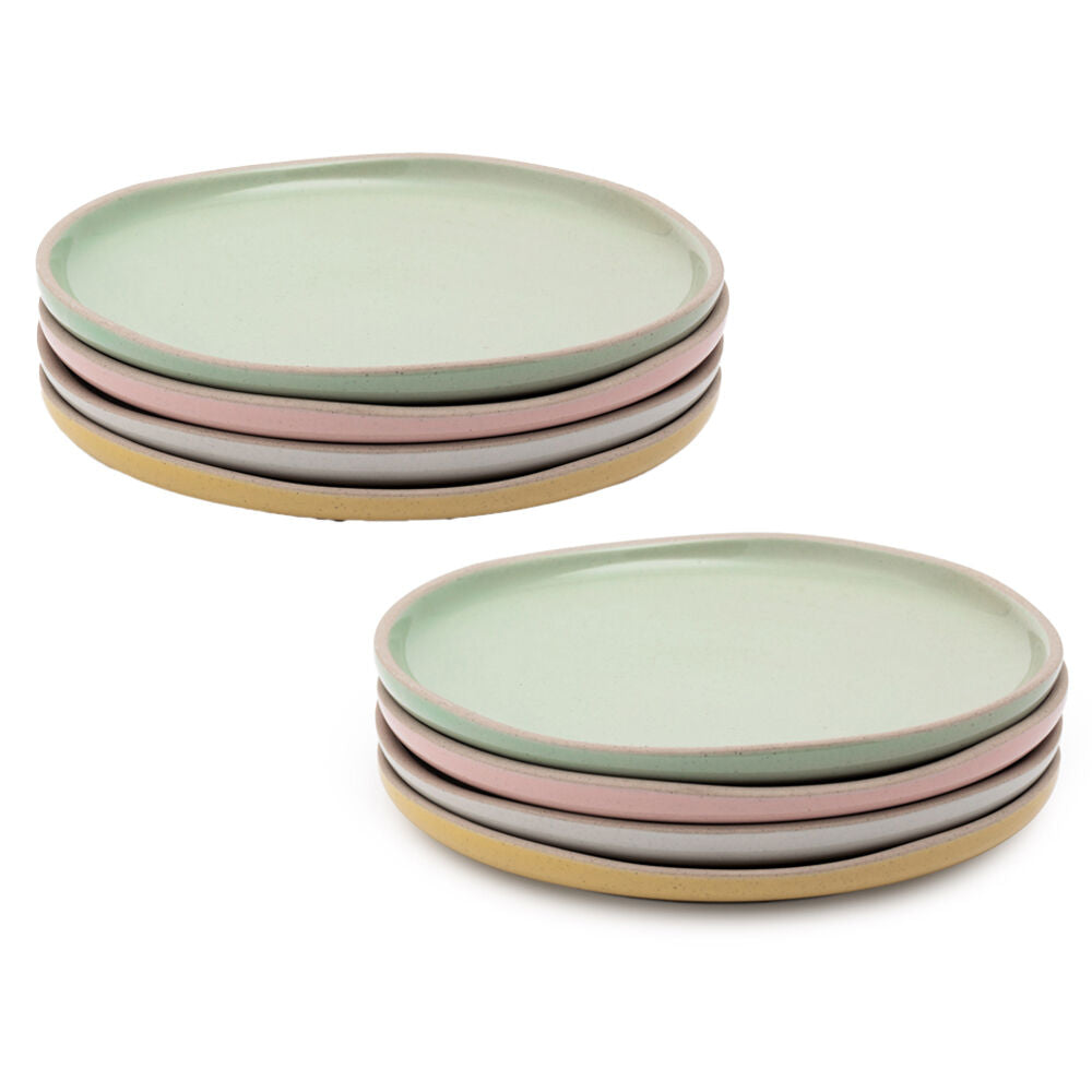 Jamie Oliver 8pc Big Love Little Stonewear Serving Plates Set 19cm