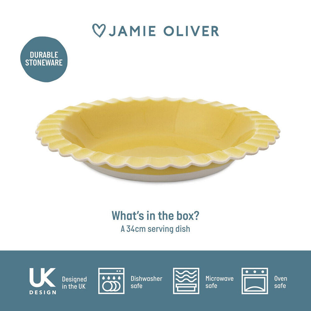 Jamie Oliver Stoneware Big Love Super Server Bowl Kitchen Dishware 34x5cm (2 Pack) — image 5