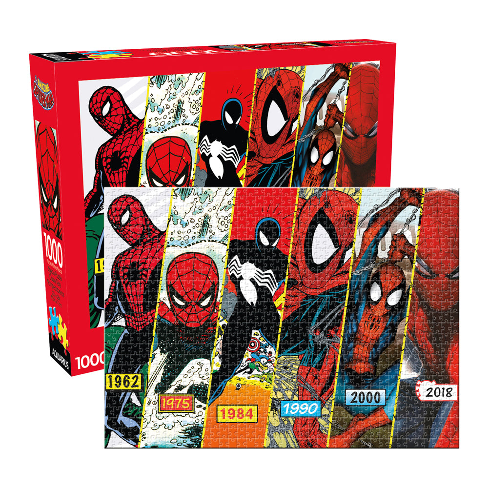 Aquarius Marvel 25x20cm Spider-Man Timeline Jigsaw Puzzle Family Game 14+ (1000 Pieces)