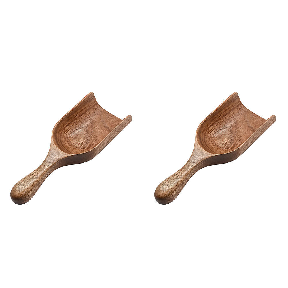 Essen Acacia Wood Scoop 21x8x4cm Durable Natural Kitchen Tool Brown (2 Pack)