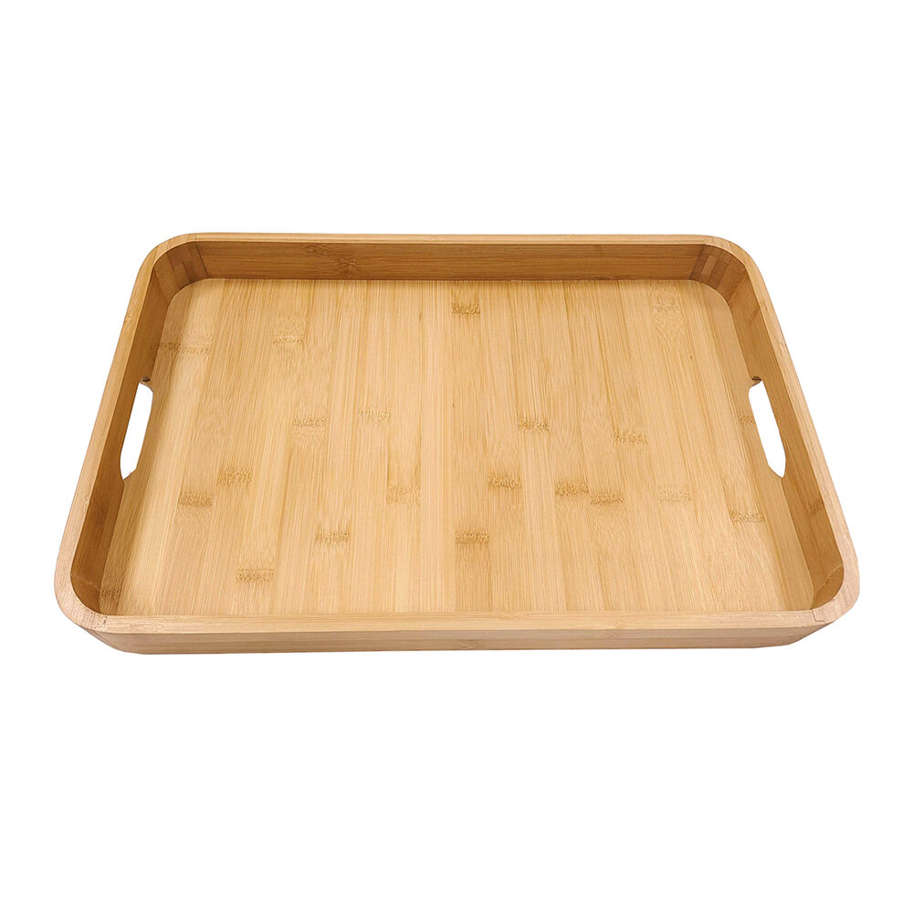 Essen Bamboo Thin Tray 45x30x4m Serving Natural Finish Serveware Brown