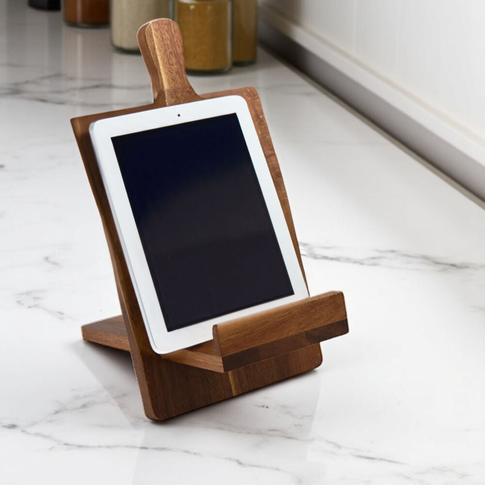 NF Living Acacia Wood Stand 18x25x33 Kitchen Rustic Design Accessories Brown — image 2