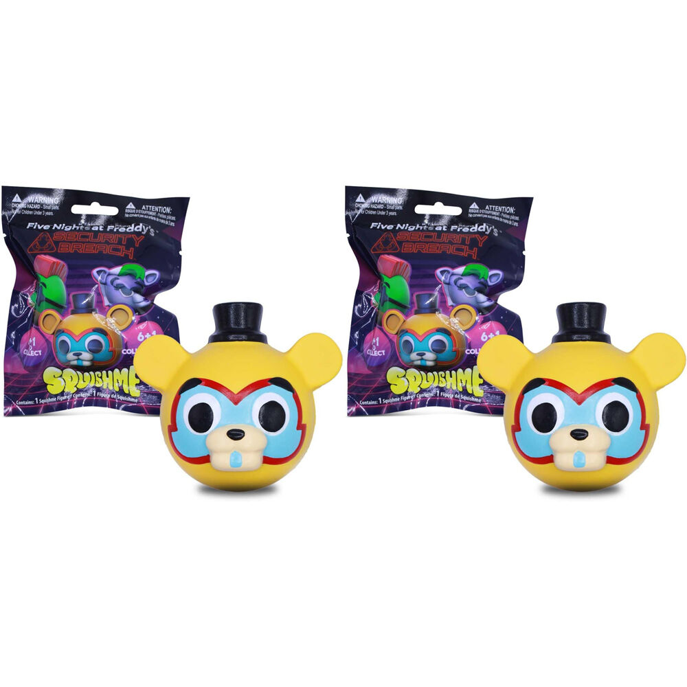 Five Nights AT Freddy's 2.5 In Squishmee Figures Toy Series 2 Assorted 3y+ (2 Pack)