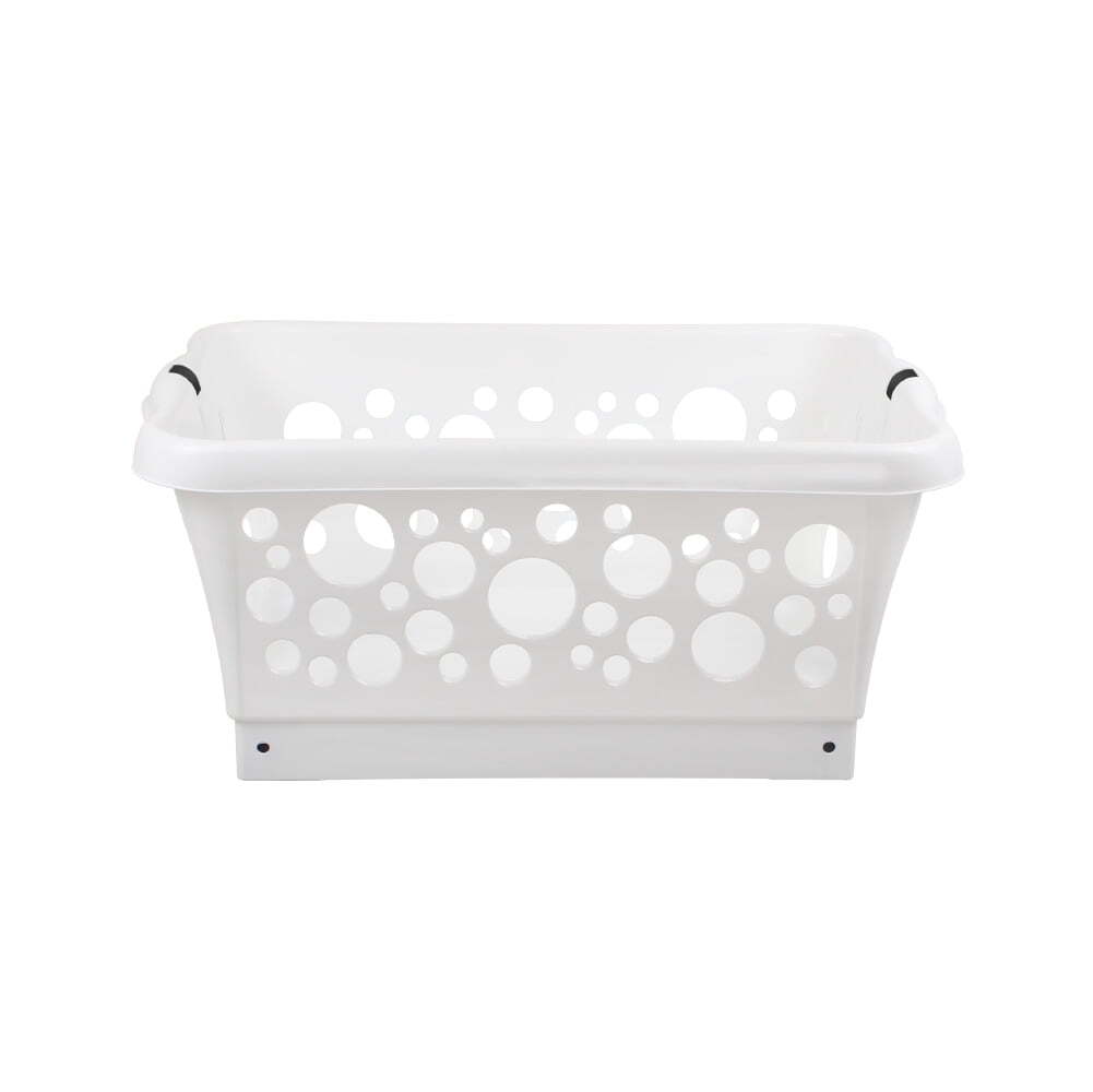 White Magic Plastic 50L Laundry Basket Clothes Standing Organiser Bin w/ Legs — image 2
