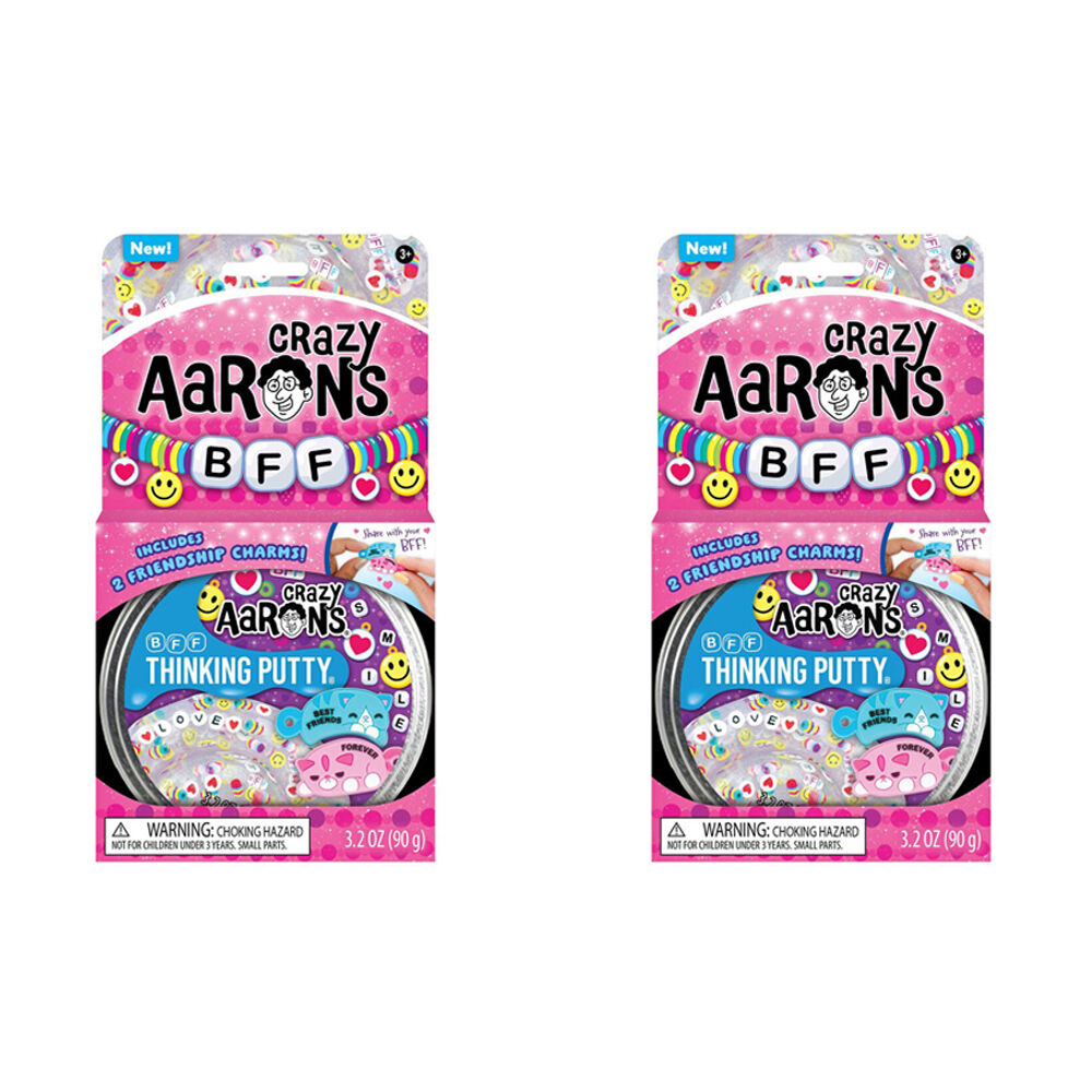 Crazy Aarons Thinking Putty Trendsetters BFF Fidget Kids/Children Toy 3y+ (2 Pack)