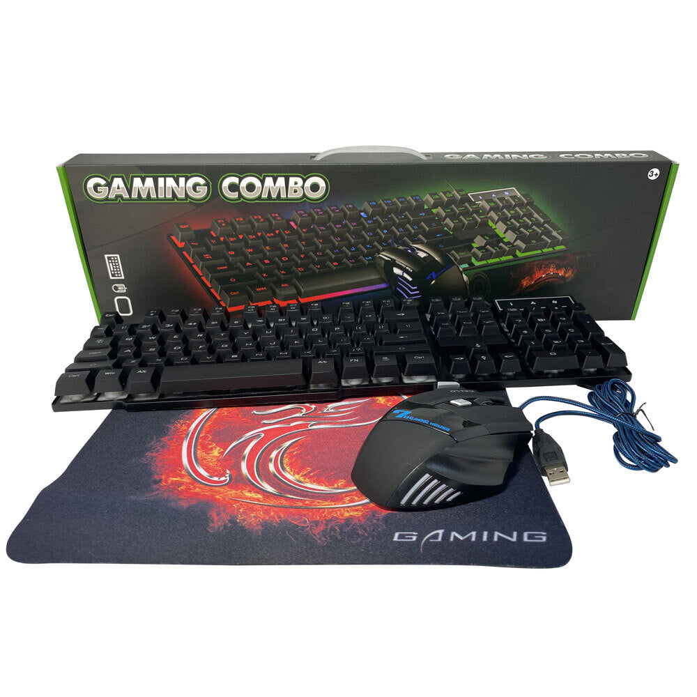 Unbranded USB Wired Gaming Mouse/Keyboard Combo For Windows/Mac/Computer LED Colour Light — image 2