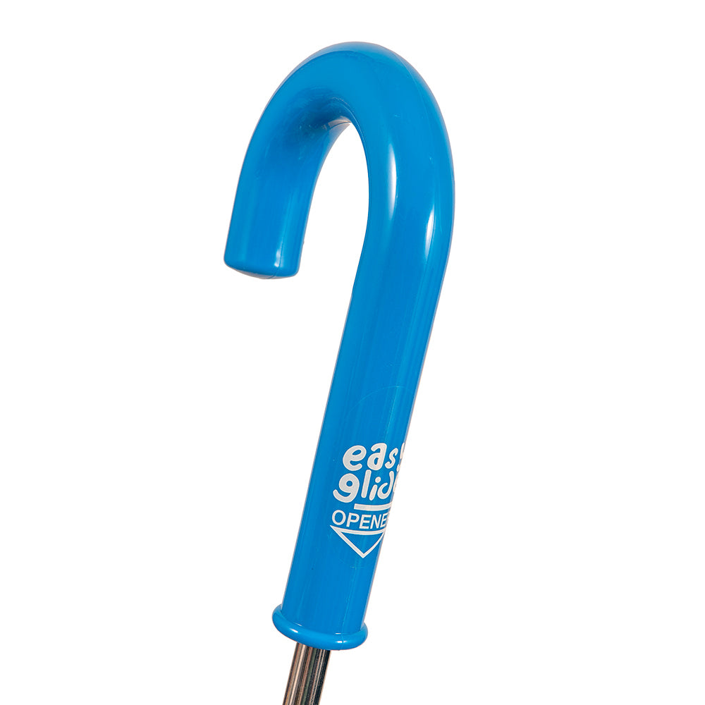 Clifton Kids 67cm Clear PVC Dome/Birdcage Umbrella Wind Resistant Blue Border — image 3