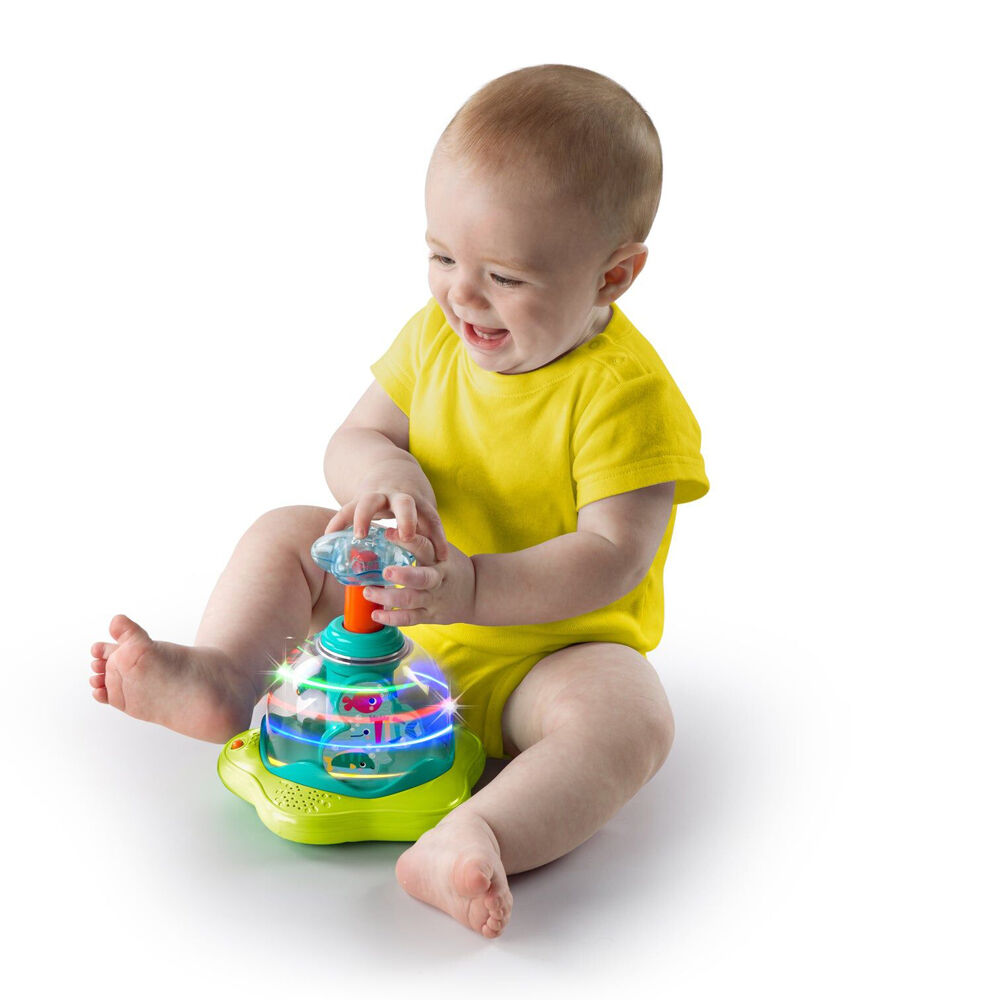 Bright Starts 6m+ Press & Glow Spinner Interactive Baby Toy w/Lights and Sounds — image 3