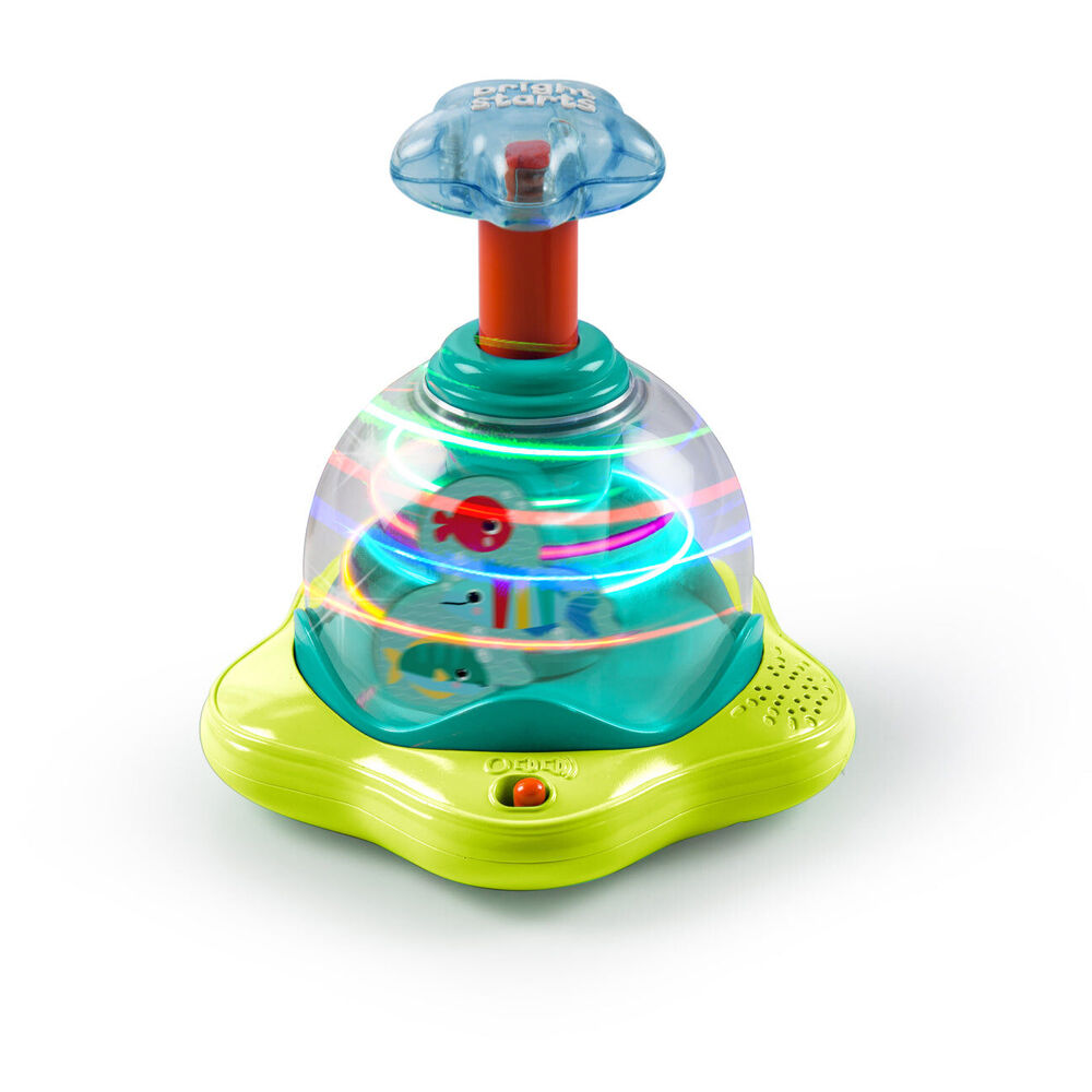 Bright Starts 6m+ Press & Glow Spinner Interactive Baby Toy w/Lights and Sounds