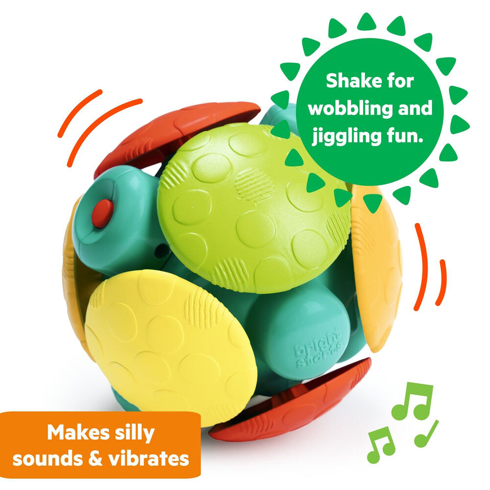 Bright Starts 3m+ Wobble Bobble Crawl & Chase Ball Baby Activity Toy w/Music — image 4