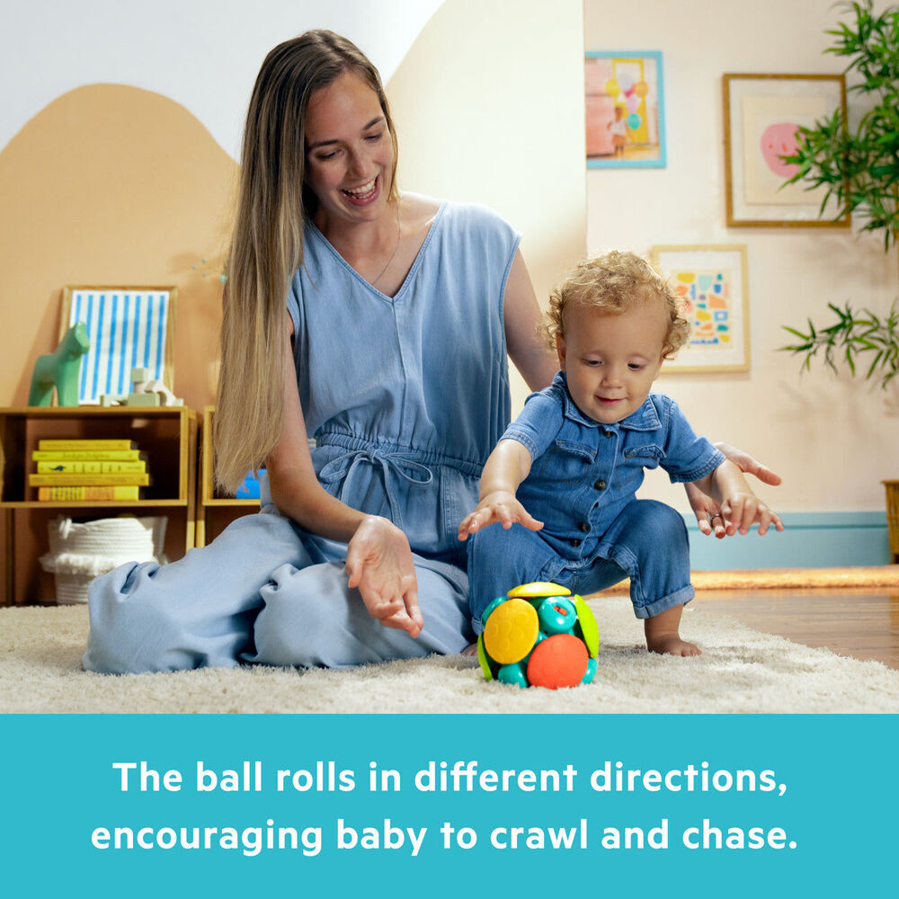 Bright Starts 3m+ Wobble Bobble Crawl & Chase Ball Baby Activity Toy w/Music — image 5
