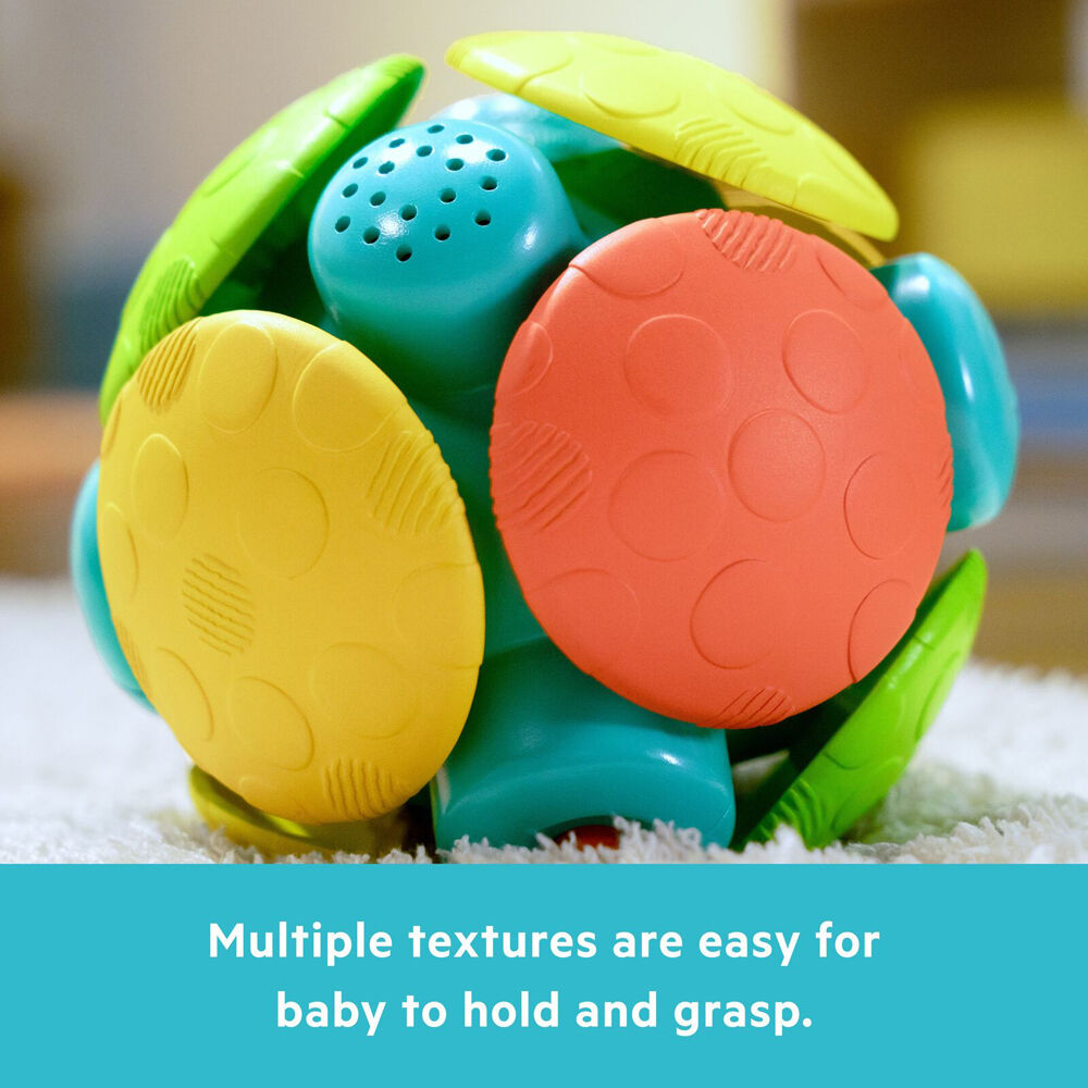 Bright Starts 3m+ Wobble Bobble Crawl & Chase Ball Baby Activity Toy w/Music — image 8