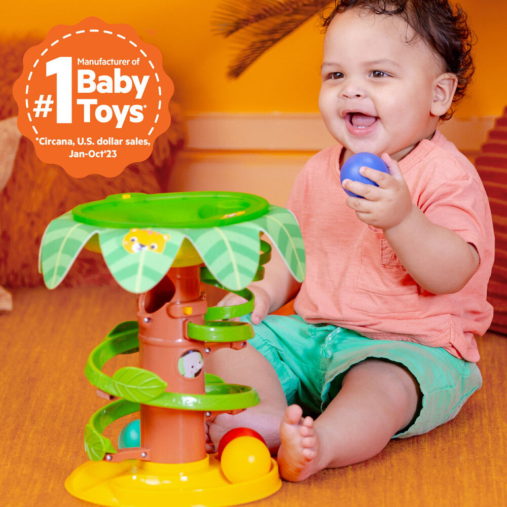 Bright Starts 6m+ Tropical Twirl Ball Baby Play Toy w/Lights & Sounds — image 2