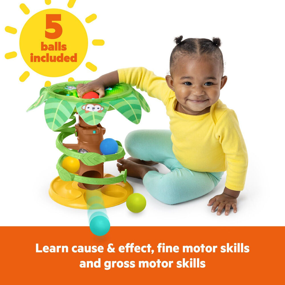 Bright Starts 6m+ Tropical Twirl Ball Baby Play Toy w/Lights & Sounds — image 4