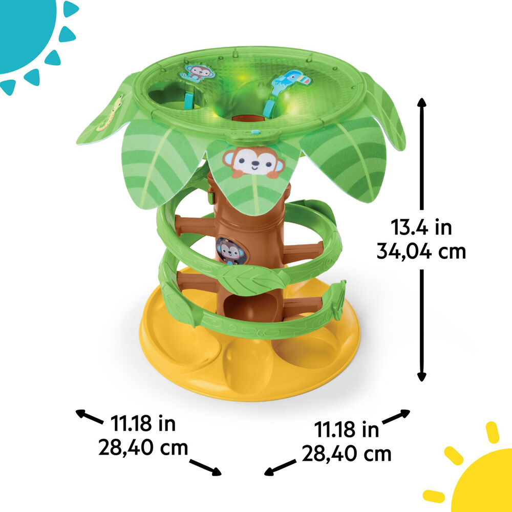 Bright Starts 6m+ Tropical Twirl Ball Baby Play Toy w/Lights & Sounds — image 7