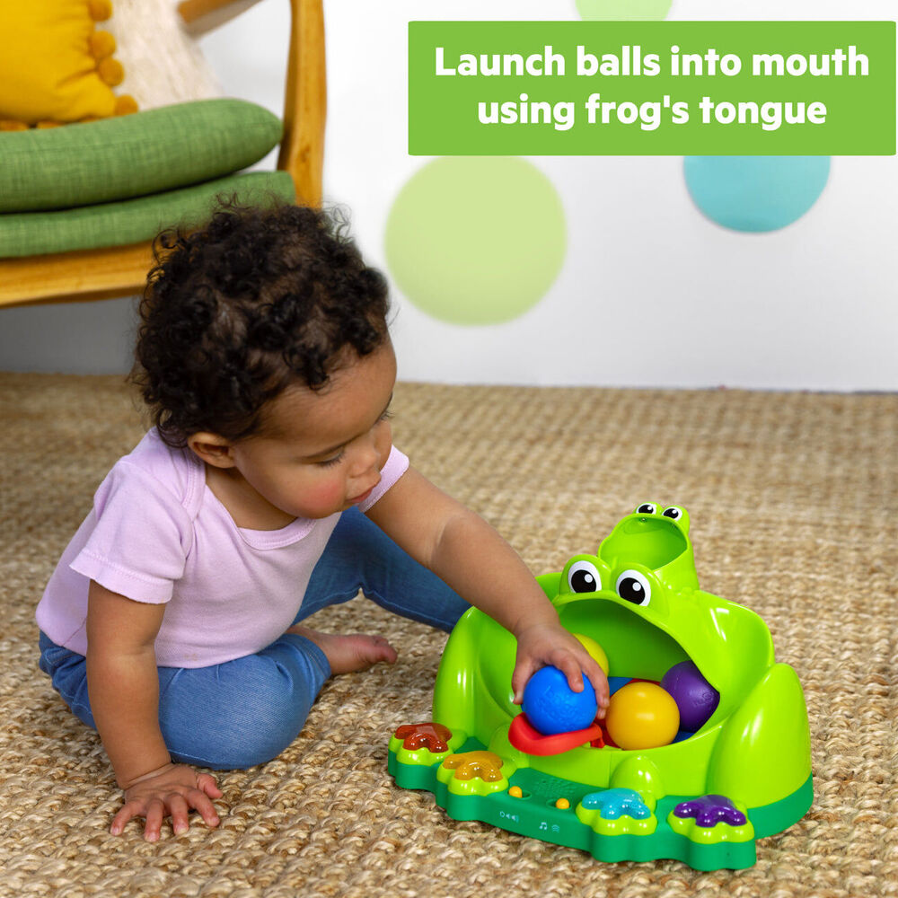 Bright Starts 6m+ Poppin' Ball Frog w/Light & Sounds Interactive Play Toy — image 3