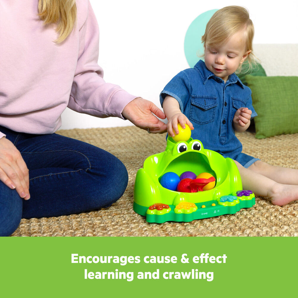 Bright Starts 6m+ Poppin' Ball Frog w/Light & Sounds Interactive Play Toy — image 4