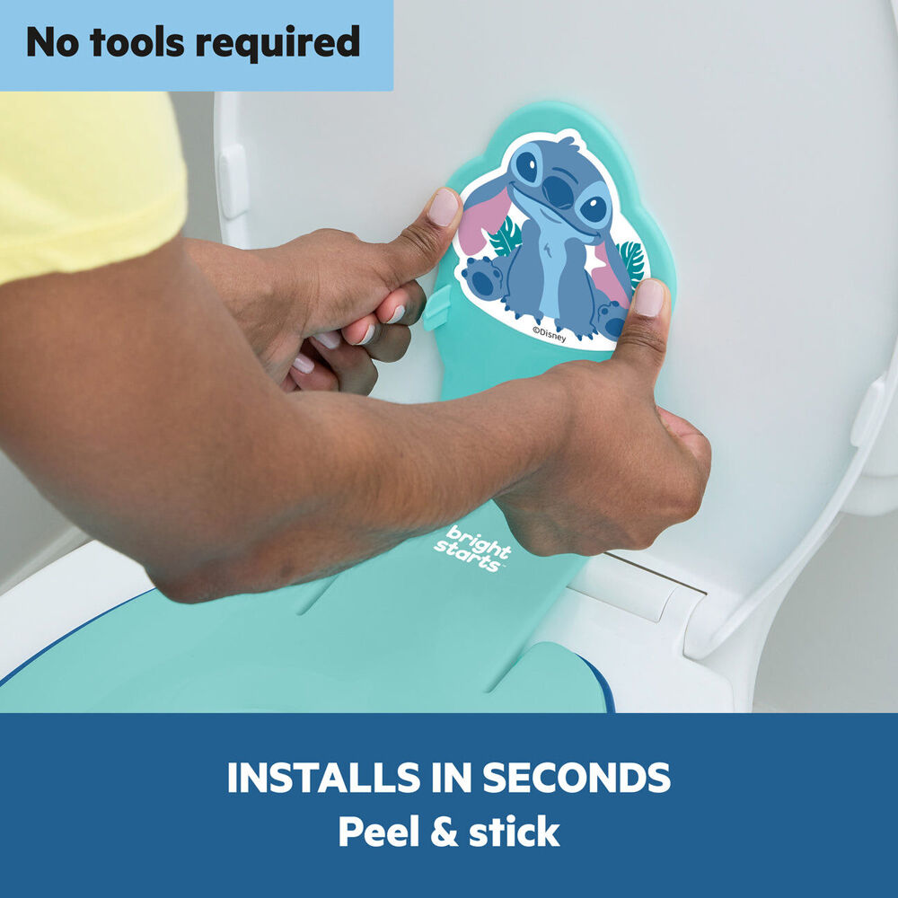Disney Junior Blue 18m+ Stitch Flip & Sit Potty Seat Kid's Toilet Training Tool — image 2