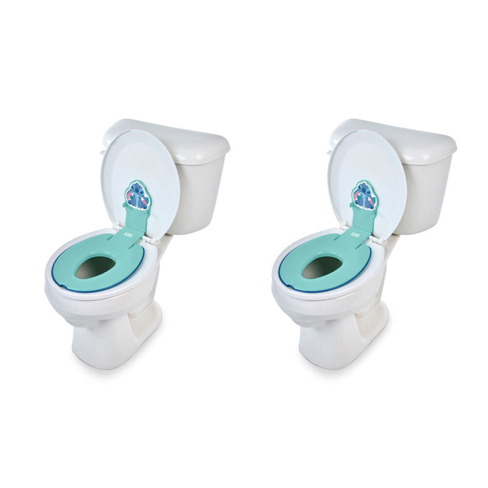Disney Junior Stitch Flip & Sit Potty Seat Toilet Training Tool Blue 18m+ (2 Pack)