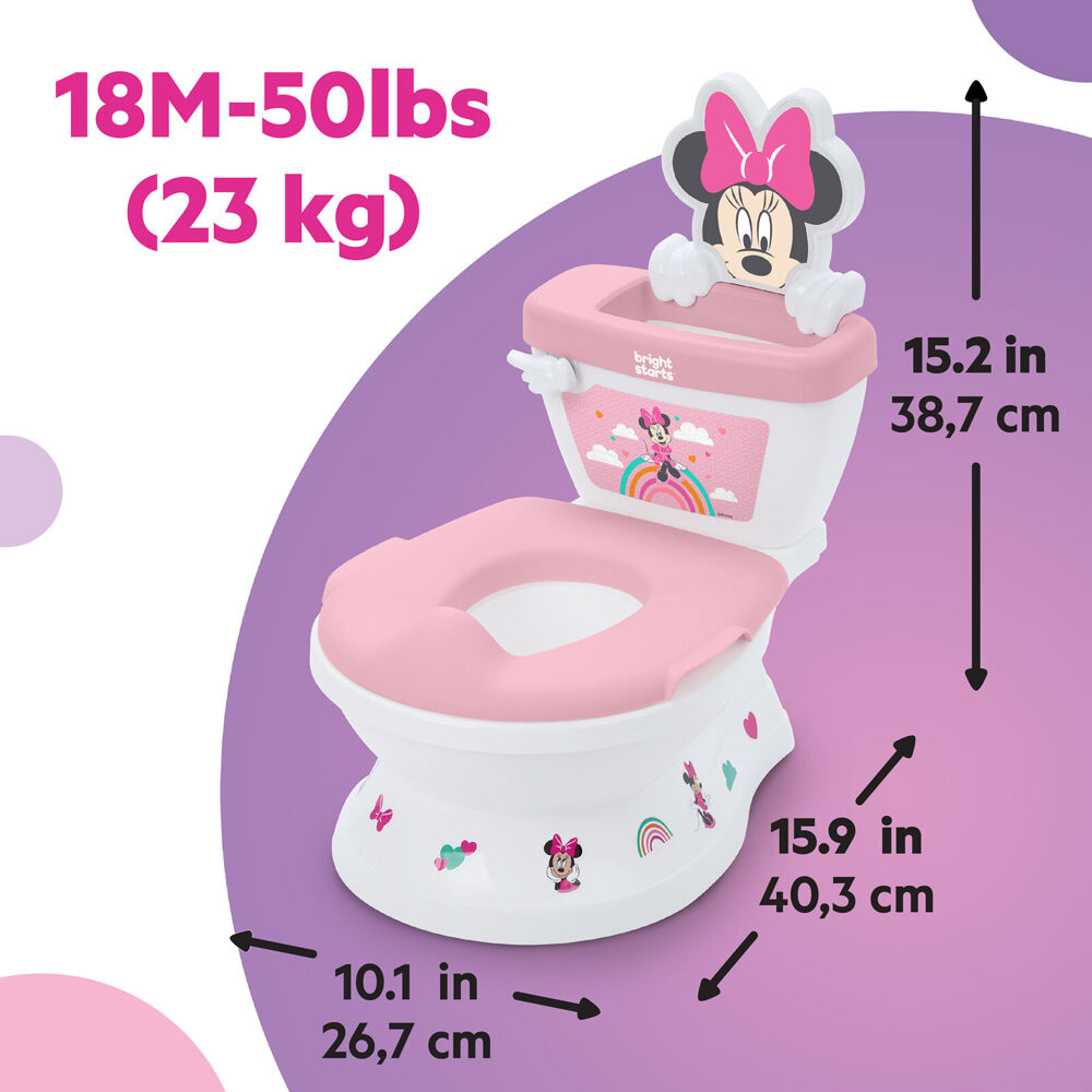 Disney Junior Minnie Mouse My Size Potty 2 In 1 Kids Toilet Training System 18m — image 6