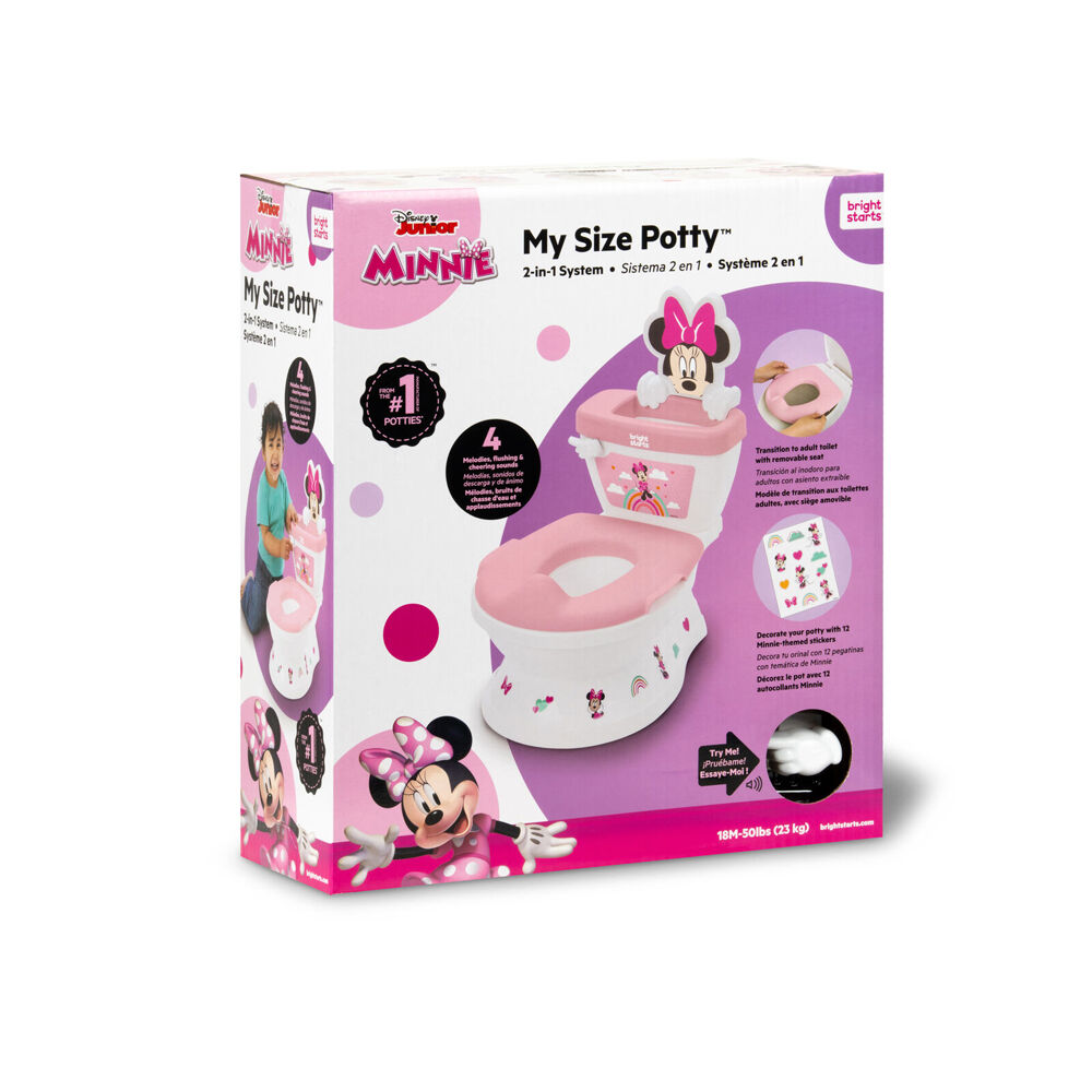 Disney Junior Minnie Mouse My Size Potty 2 In 1 Kids Toilet Training System 18m — image 8
