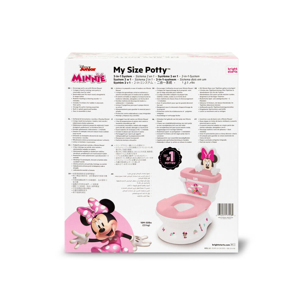 Disney Junior Minnie Mouse My Size Potty 2 In 1 Kids Toilet Training System 18m — image 9