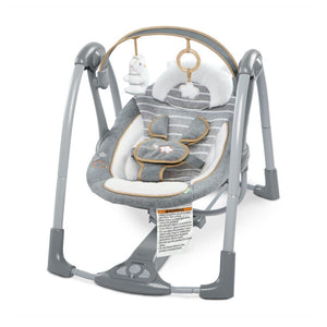 Ingenuity 0m+ Bella Teddy Boutique Collection Deluxe Swing 'n Go Portable Baby