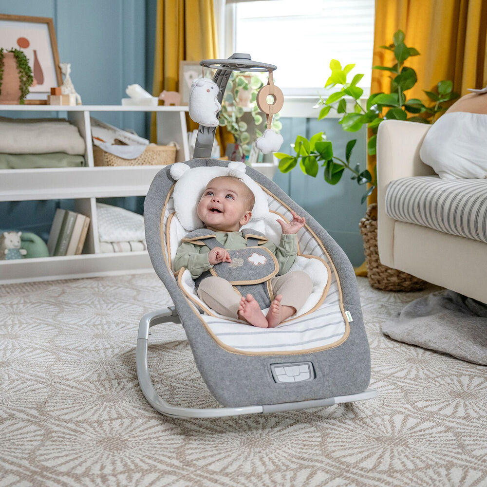 Ingenuity Modern Baby Rocker Recline Toy Bar Vibrations And Music 0 Months — image 8
