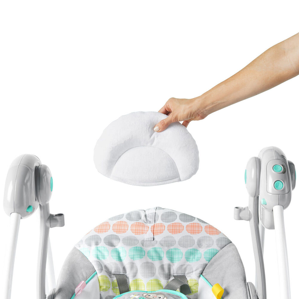 Bright Starts 0m+ Whimsical Wild Portable Baby Swing w/6 Speeds & 10 Sounds — image 8