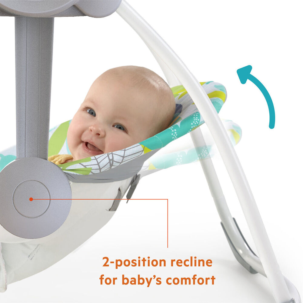 Bright Starts 0m+ Rainforest Vibes Portable Baby Swing w/6 Speeds & 10 Sounds — image 4