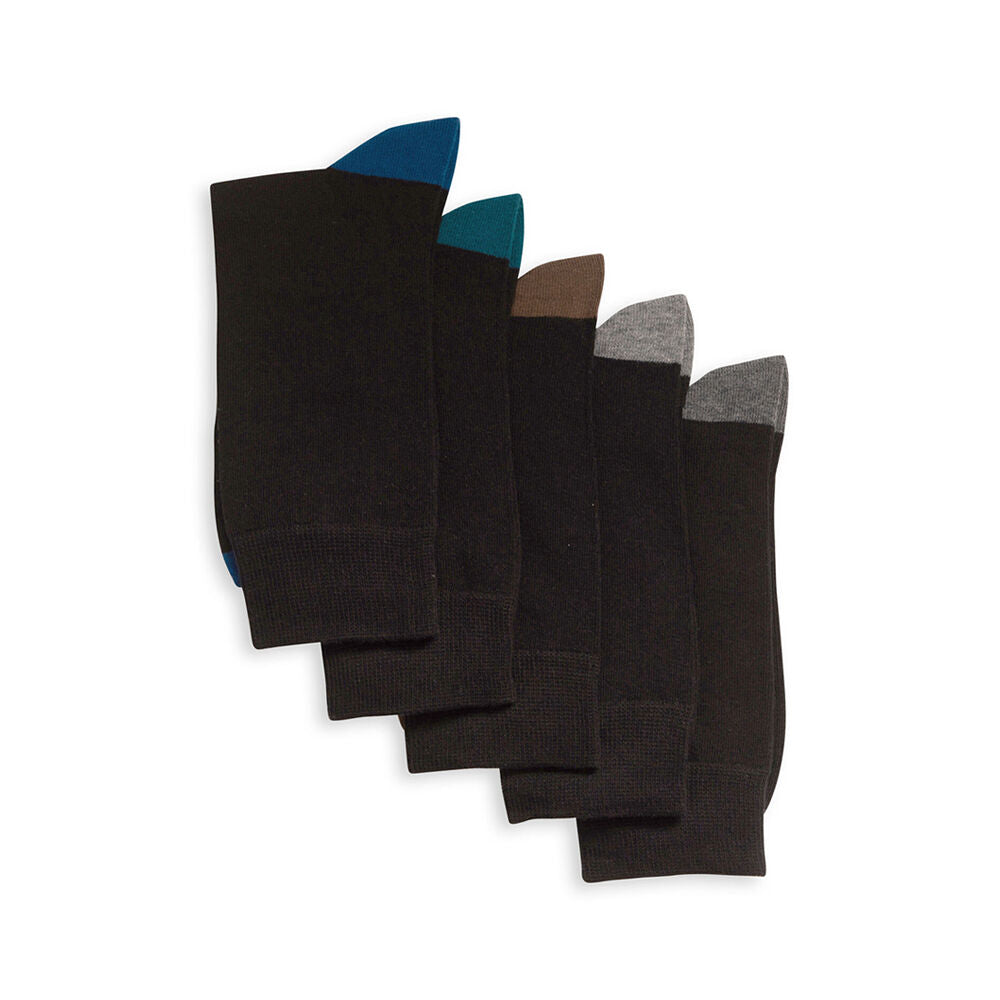 Footlab Mens Business Crew Socks US Size Black (20 Pieces) — image 2