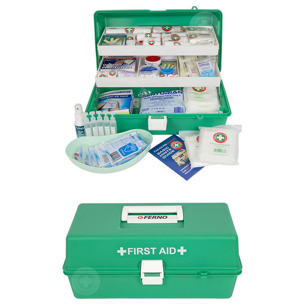 First Aid Kits Australia Emergency Medical First Aid Kit Injury Treatment Locking Portable Case (79 Pieces)
