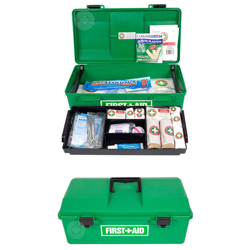First Aid Kits Australia Emergency Medical First Aid Kit Portable Case/Handle Work/Office/Home/Car (48 Pieces)