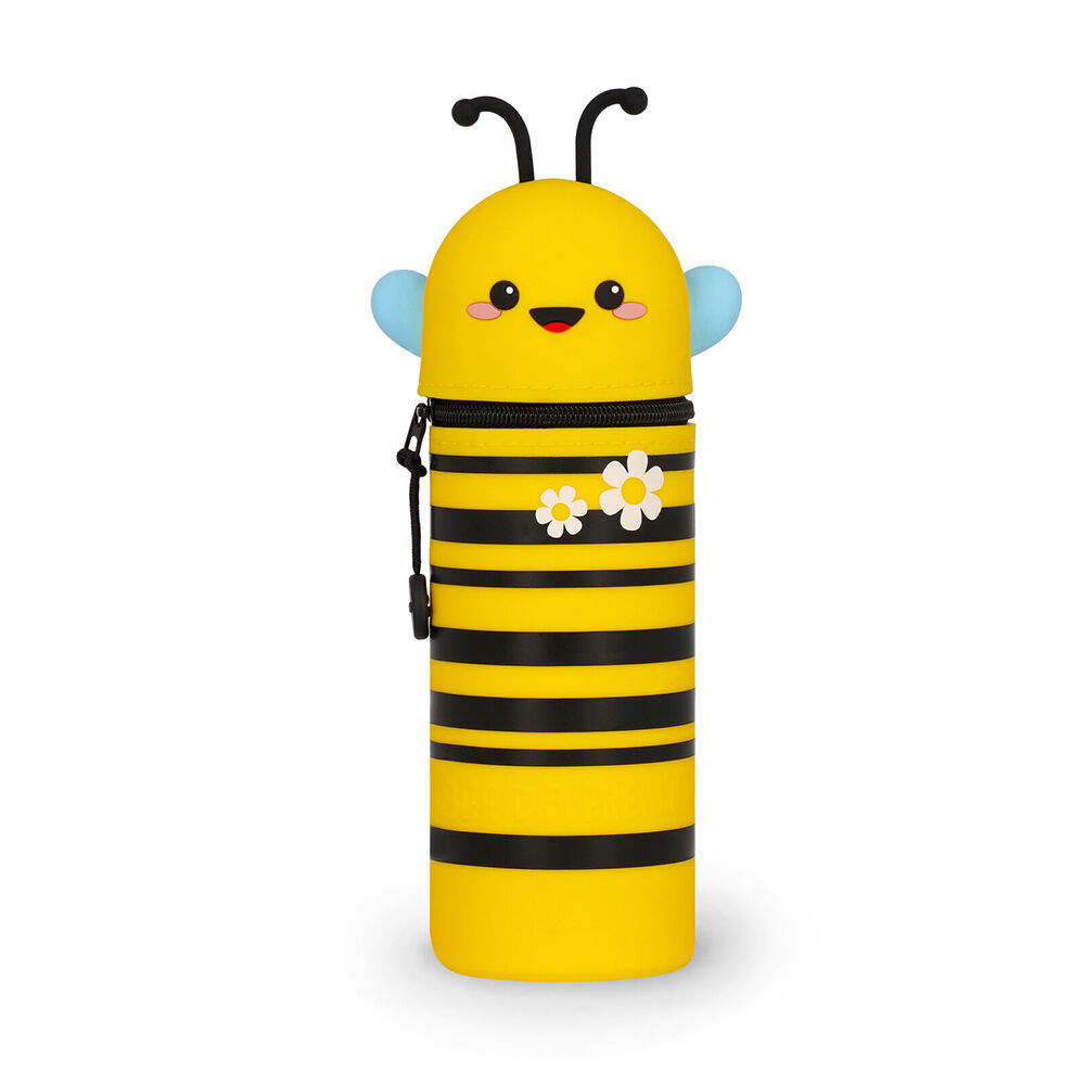 Legami Yellow Stationery 2-in-1 Silicone Pencil Case Organiser
