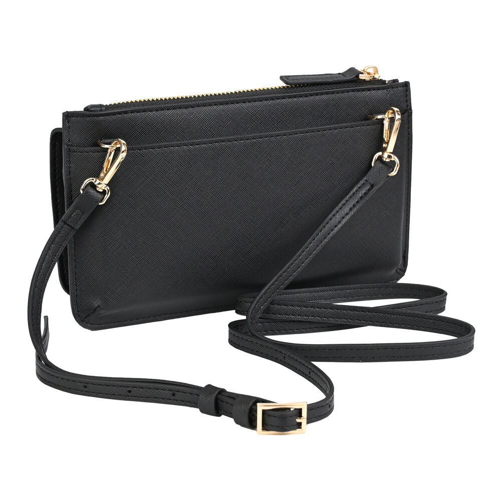 Kate Hill 12.5x12.5x4cm Travelling Wallet Accessory w Crossbody Strap — image 2
