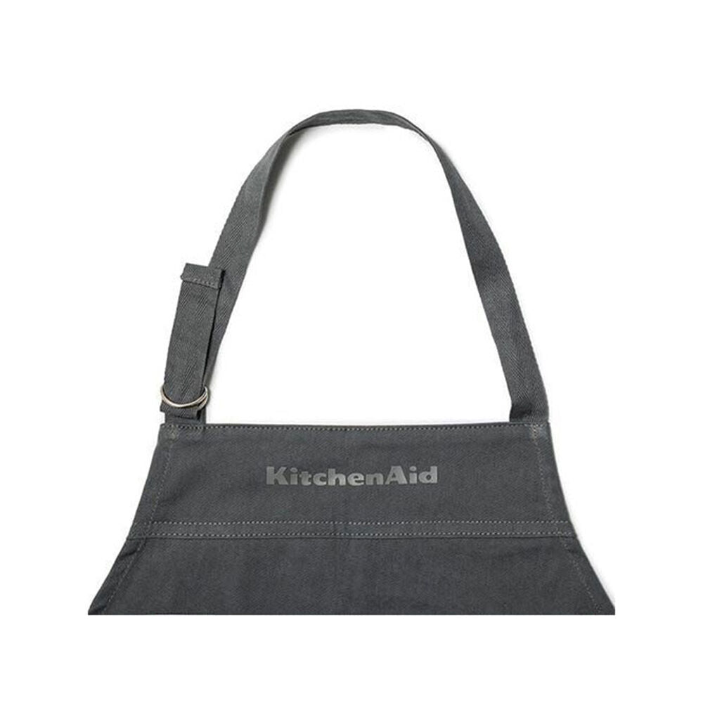 Kitchenaid Charcoal Grey 100% Cotton Adjustable Kitchen Apron Tagged — image 2