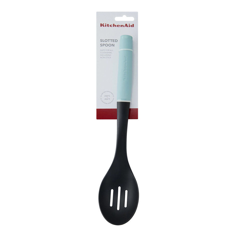 Kitchenaid Plastic Soft Grip Slotted Spoon Kitchen Utensils Mineral Water (2 Pack) — image 2