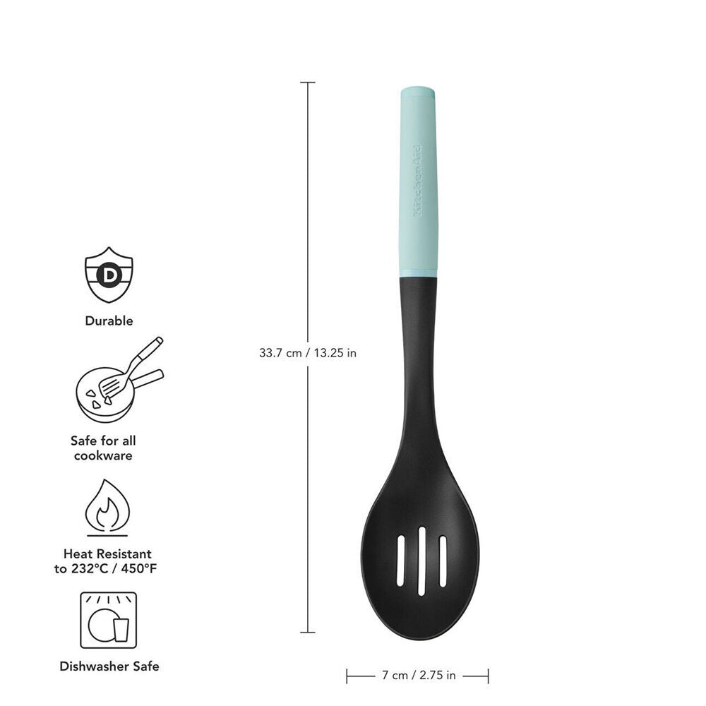Kitchenaid Plastic Soft Grip Slotted Spoon Kitchen Utensils Mineral Water (2 Pack) — image 7