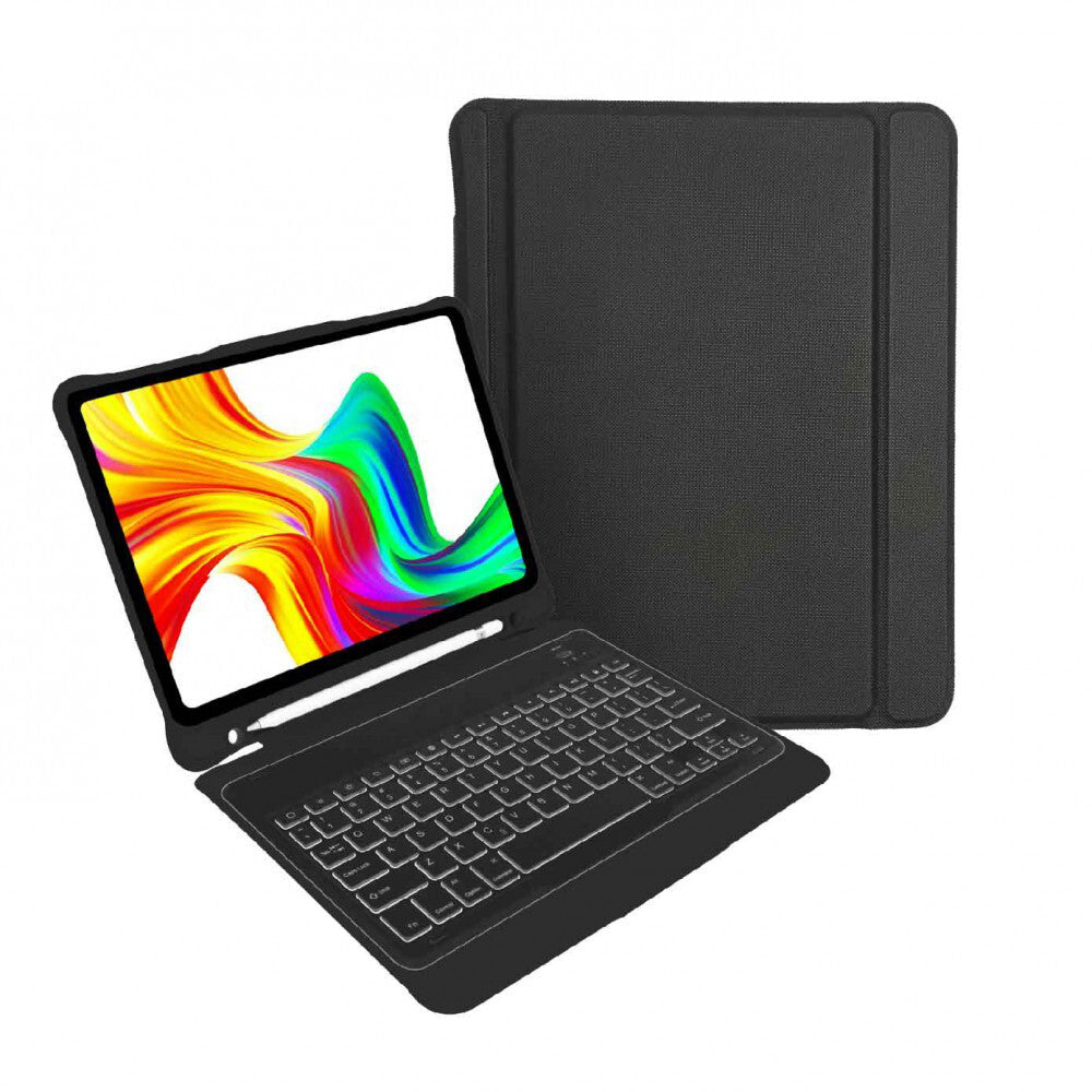 Laser 10.9'' Case/Cover w Wireless Bluetooth Keyboard For iPad 10th Gen — Black