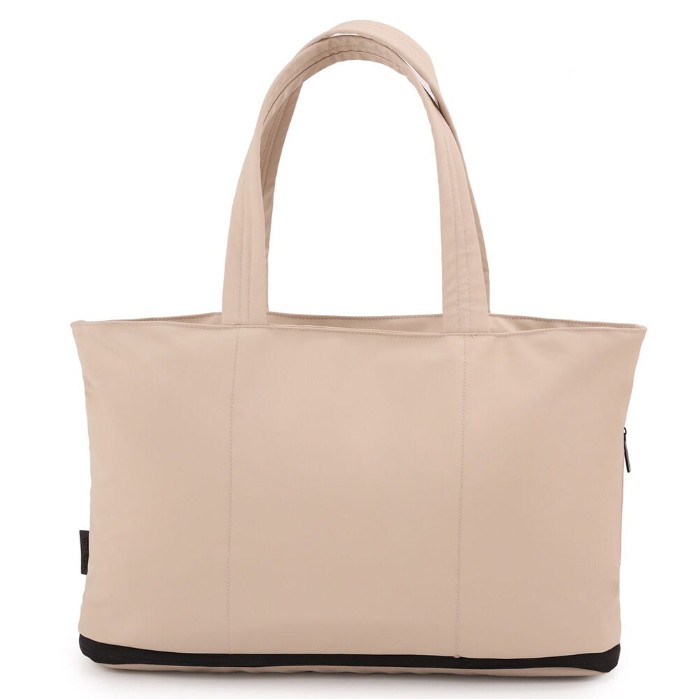 Kate Hill 50x34cm Beige Casual Willow Expandable Shoulder Tote Bag Women's